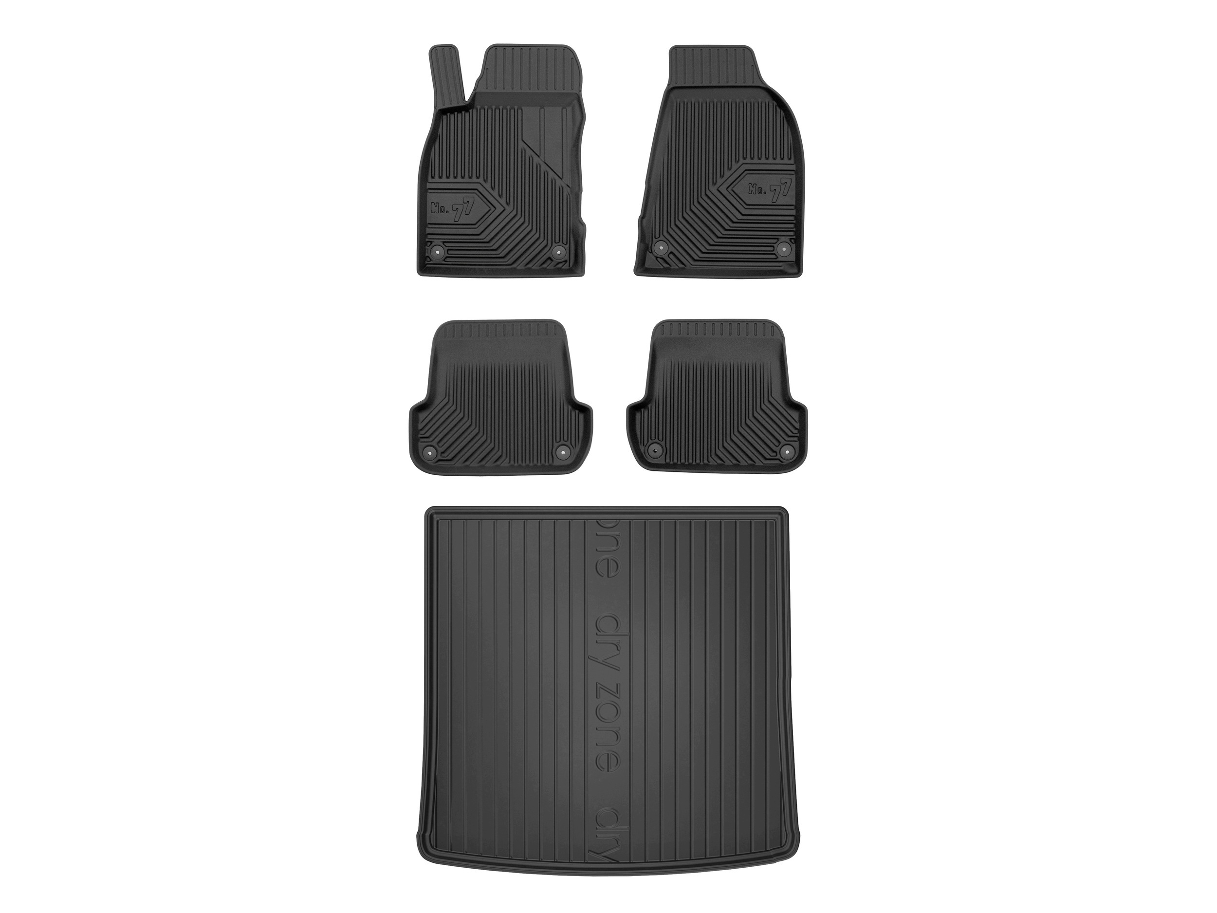 3D koberce podložka DryZone pro: Audi A4 B6 2000-2006 kombi 5 dílů