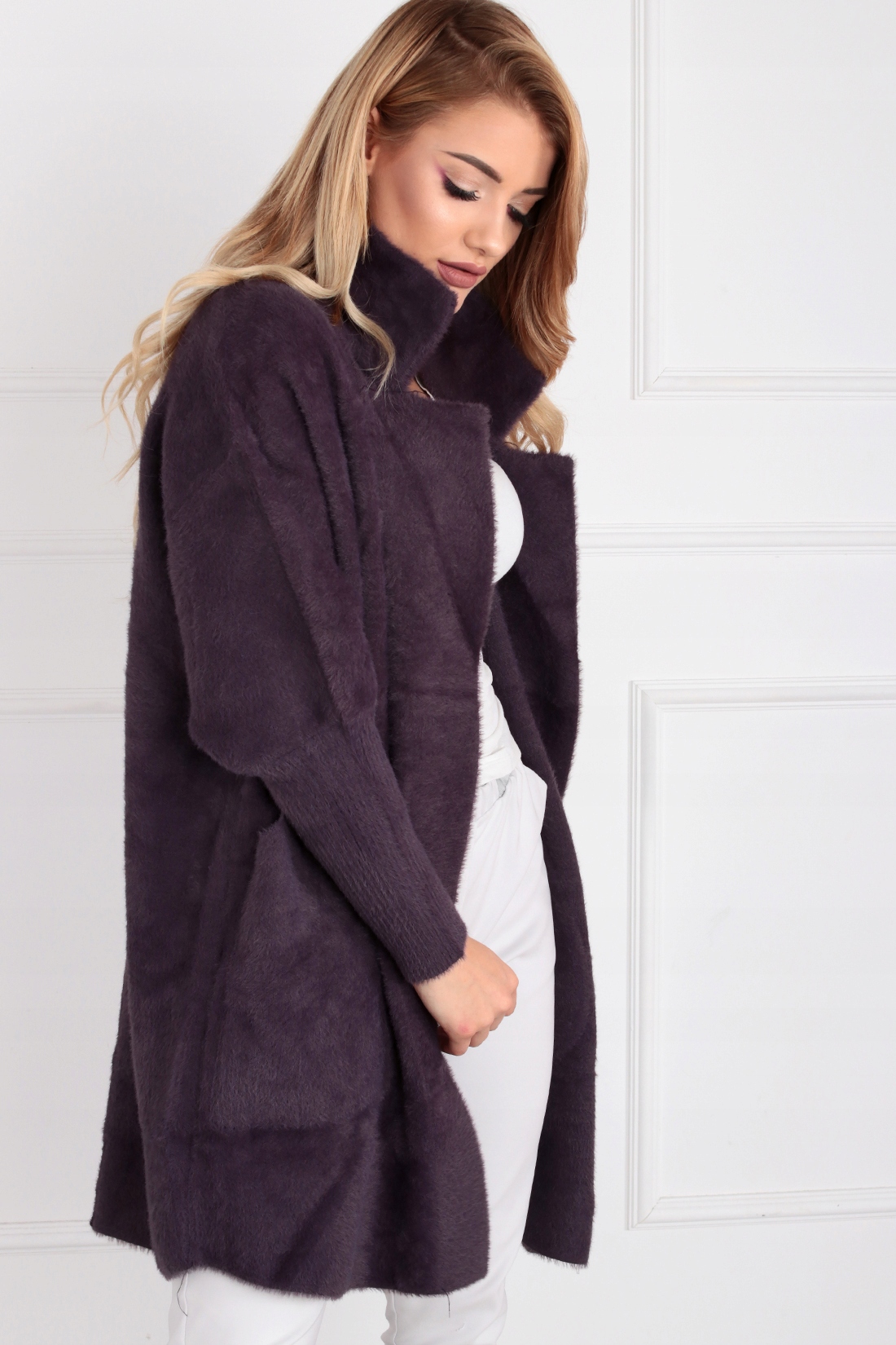 ALPAKA KRÓTKA KOŁNIERZ ŚLIWKOWY 1918 Marka inna