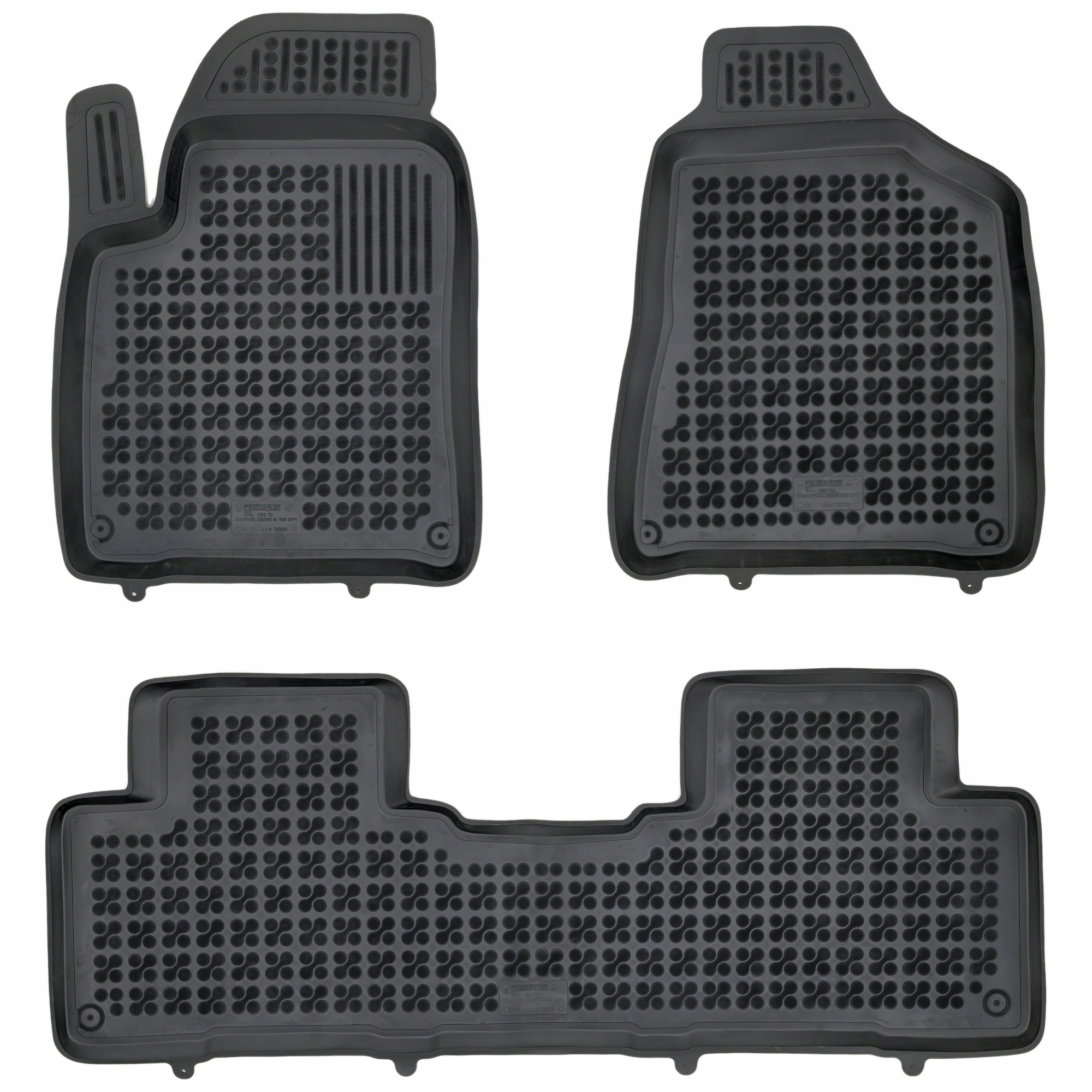 Gumové korýtkové koberce SsangYong Korando III 2011-2019