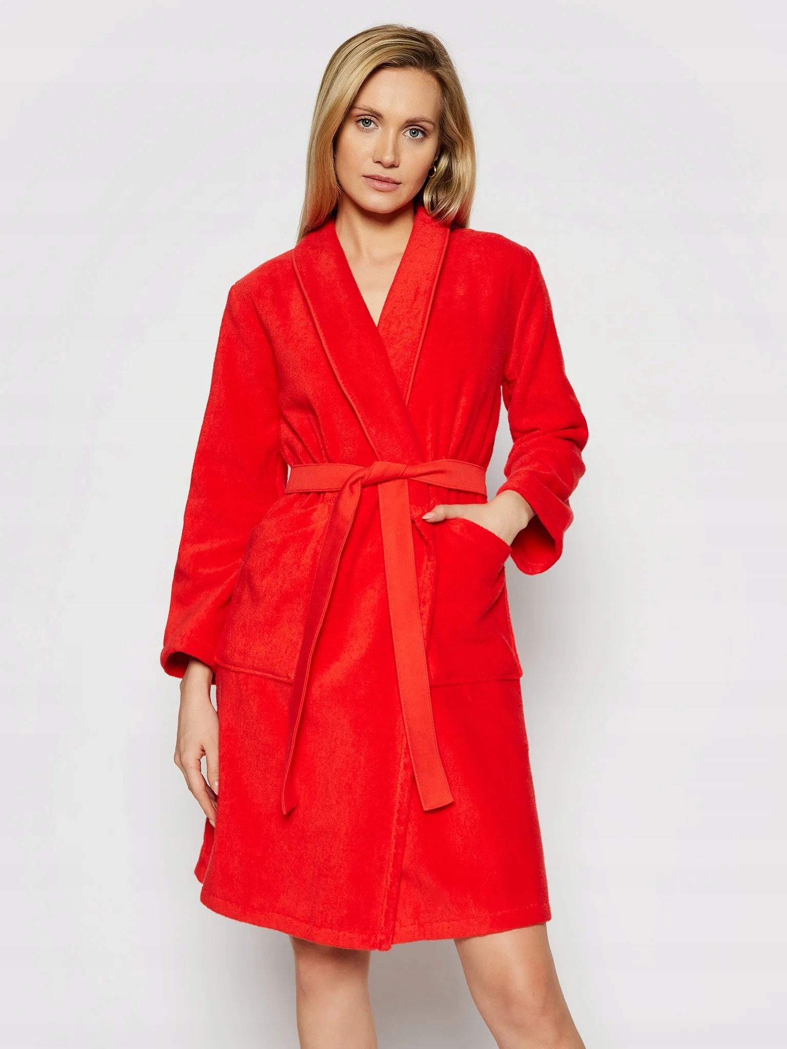 Kenzo Dámský Župan Iconic Rouge Relaxed Orginal R L/XL Dárek