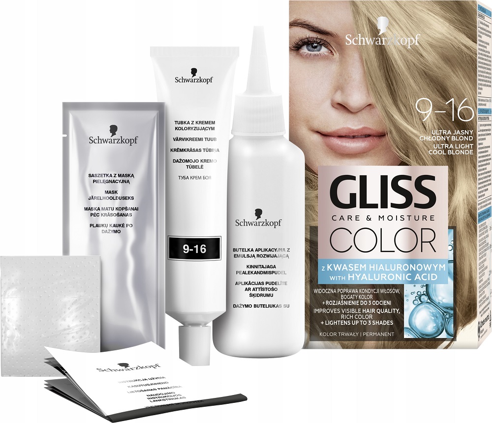 

Schwarzkopf Gliss Color farba 9-16 Ultra Blond