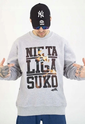 Mikina Motive Bez Kapuce Ntl Smoke šedá