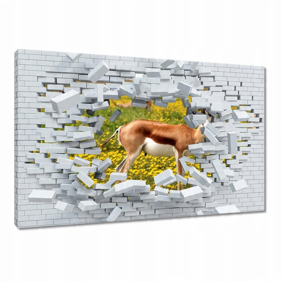 

Obrazy 60x40 Antylopa wśród kwiatów