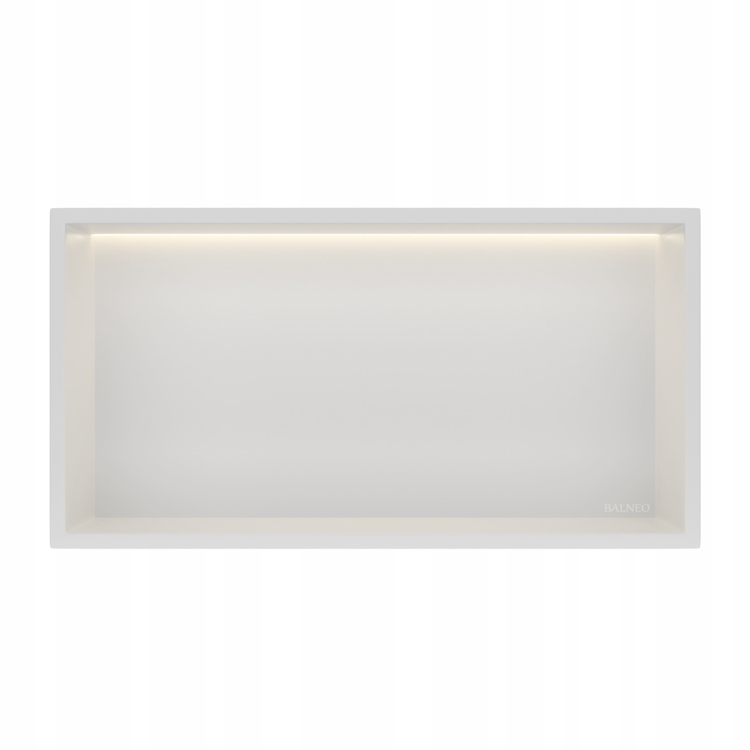 Balneo Vstavaná Polica S Led Osvetlením 30x60x10 cm Biela Wall-box One Led