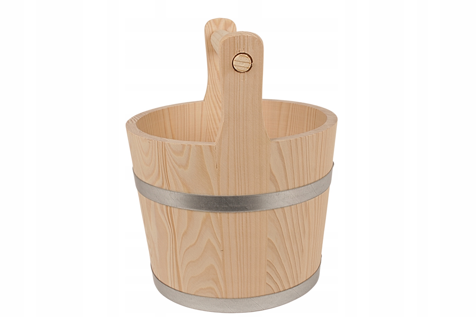 WIADRO CEBER DREWNIANY Z RĄCZKĄ DO SAUNY 5L Producent Woodcarver