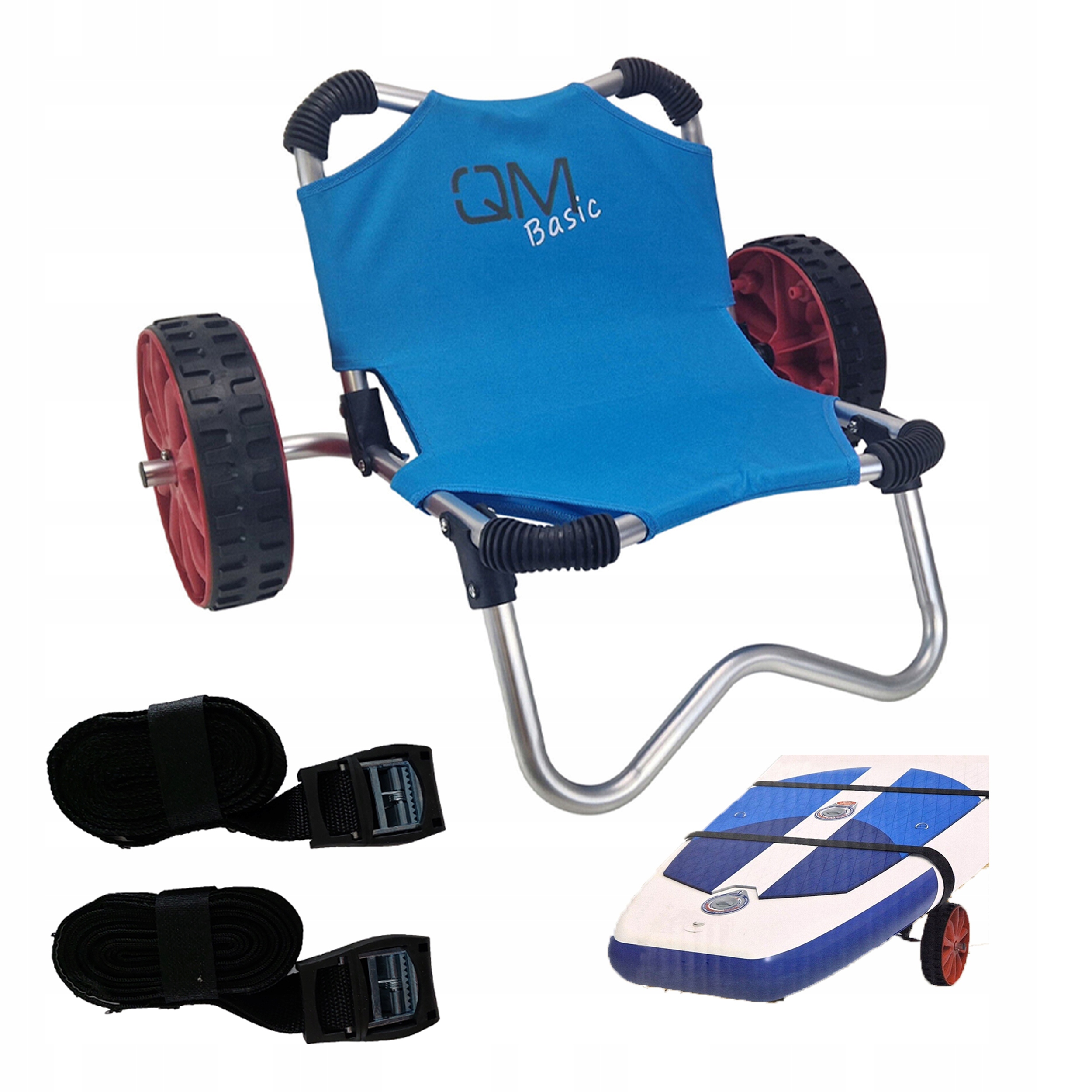 Sup wózek transportowy Kajak Stand Up Paddle Paski 2x deska 40kg