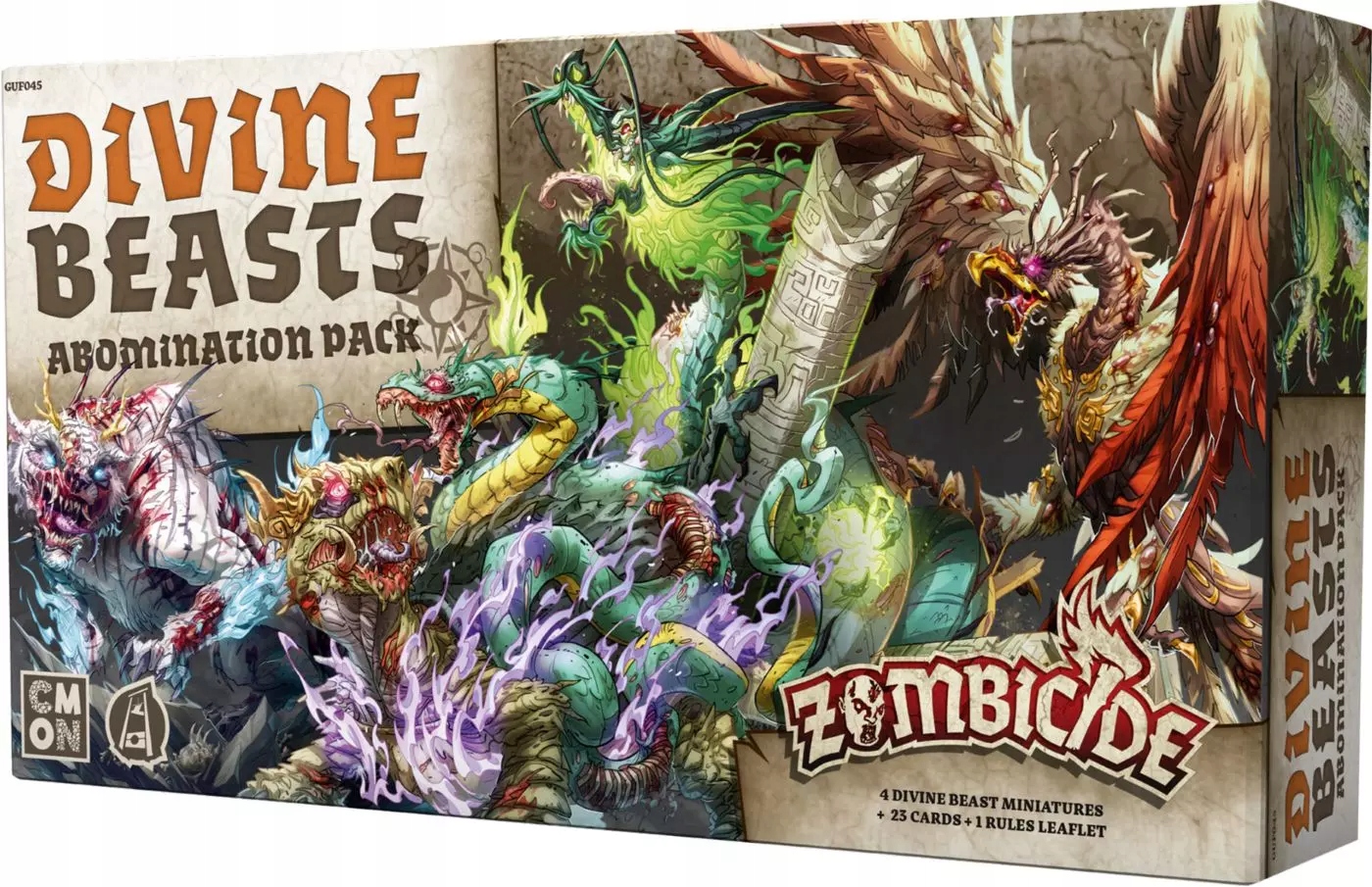 Gra Zombicide Biała Śmierć Mistyczne Bestie Dodatek Planszowa Figurki