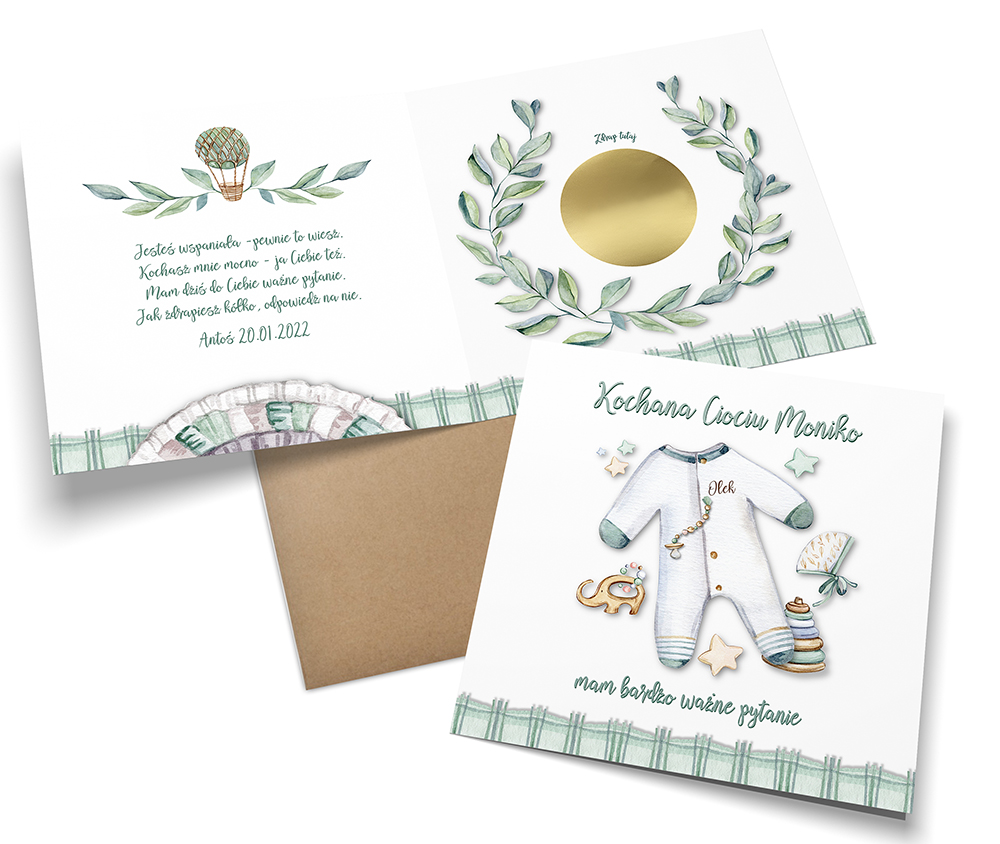 CZY ZOSTANIESZ MOJĄ CHRZESTNĄ PROŚBA PYTANIE DO CHRZESTNEJ PERSONALIZOWANA Marka inna