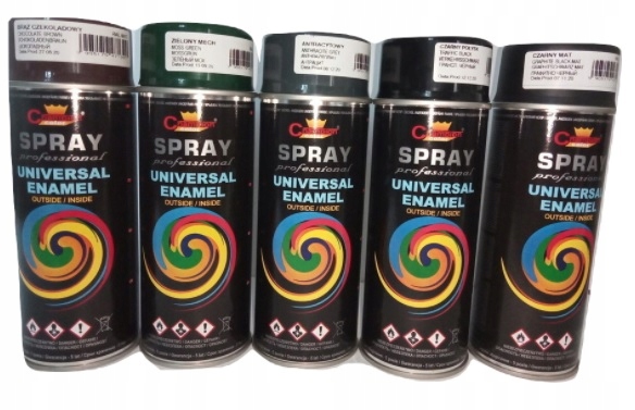 farba w sprayu RAL 7016 ANTRACYT spray 400ml Rodzaj akrylowe