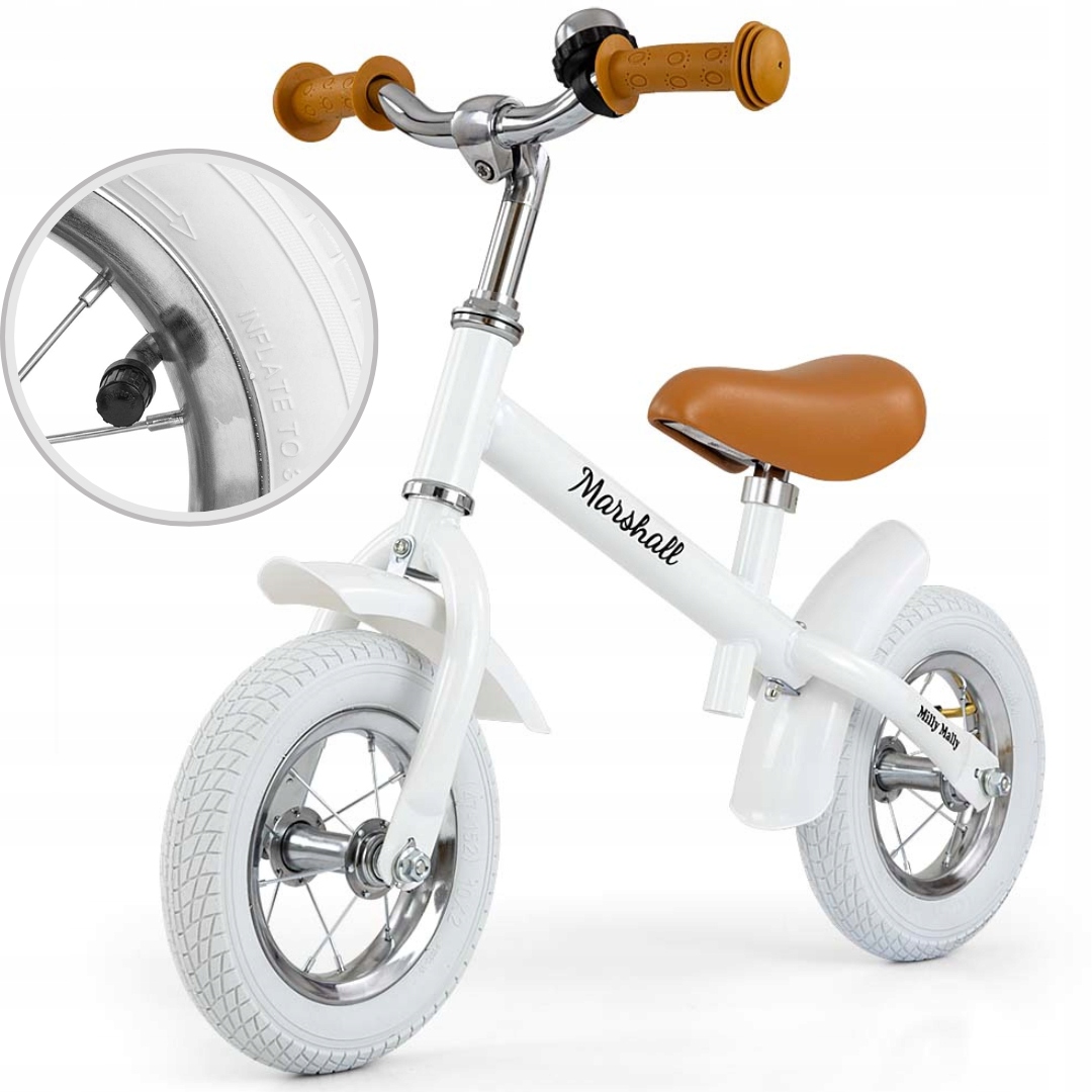 Rowerek Biegowy dla dzieci pompowane koła 10 retro Marshall Air Milly Mally