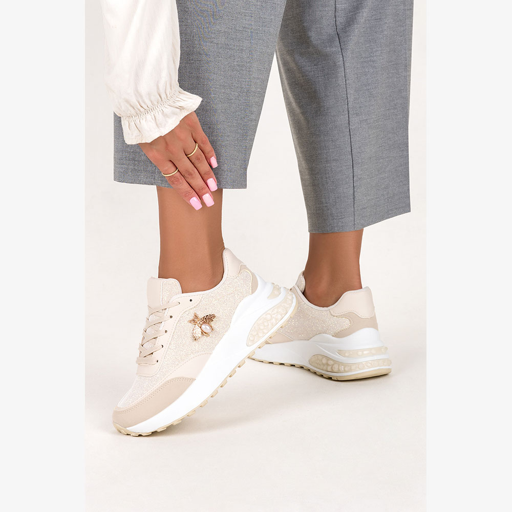 BUTY SPORTOWE SNEAKERSY Z OWADEM PLATFORMA NEW 37 Płeć kobieta