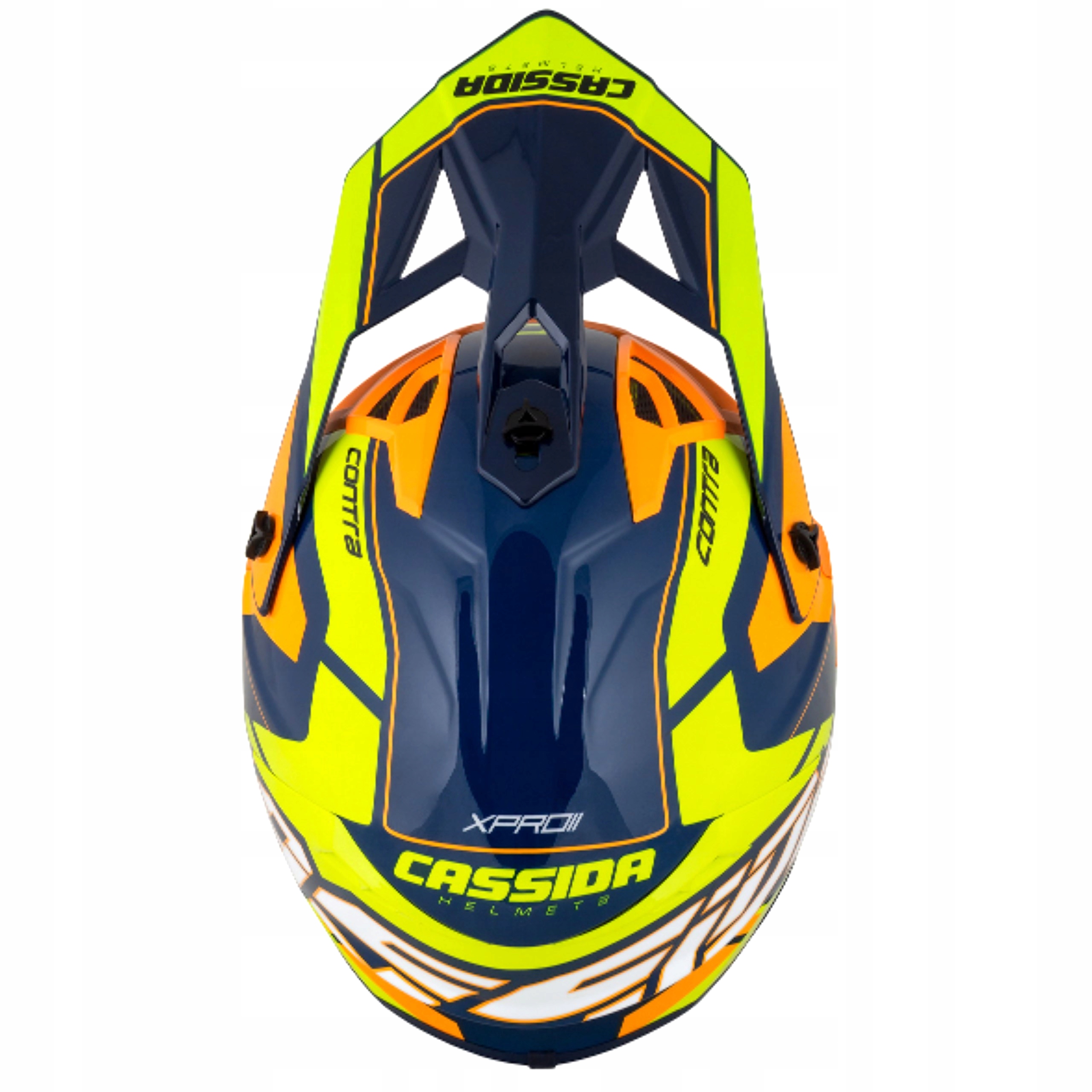 CASSIDA PRO2 KASK MOTOCYKLOWY CROSS WŁÓKNO SZKLANE Kolor czarny niebieski pomarańczowy żółty inny