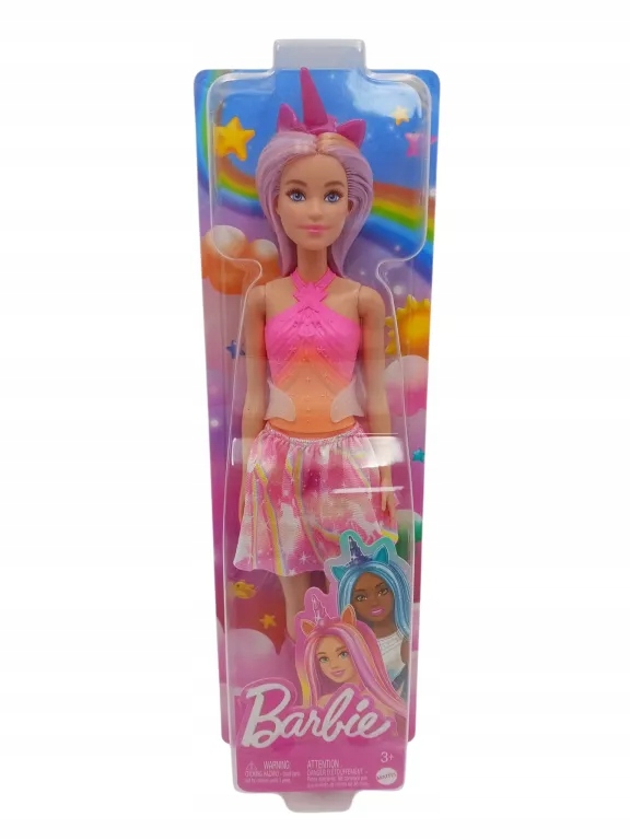 LALKA BARBIE DREAMTOPIA JEDNOROŻEC Z DŁUGIMI RÓŻOWYMI WŁOSAMI HRR13