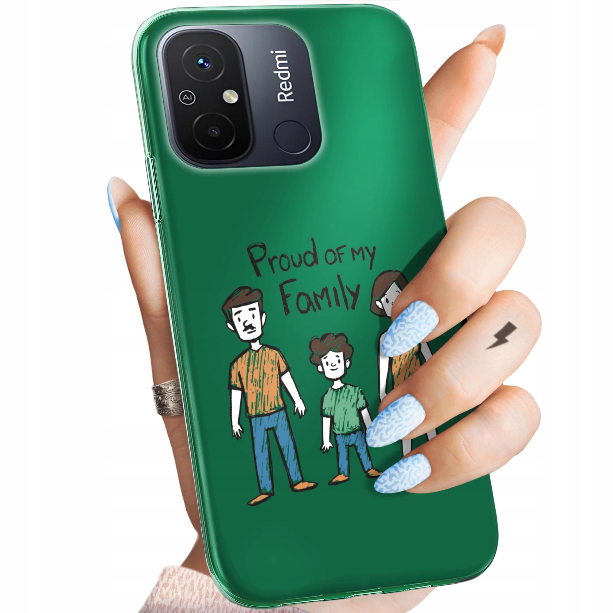 Etui Do Xiaomi Redmi 12C Rodzina Familia Dom Obudowa Pokrowiec Case
