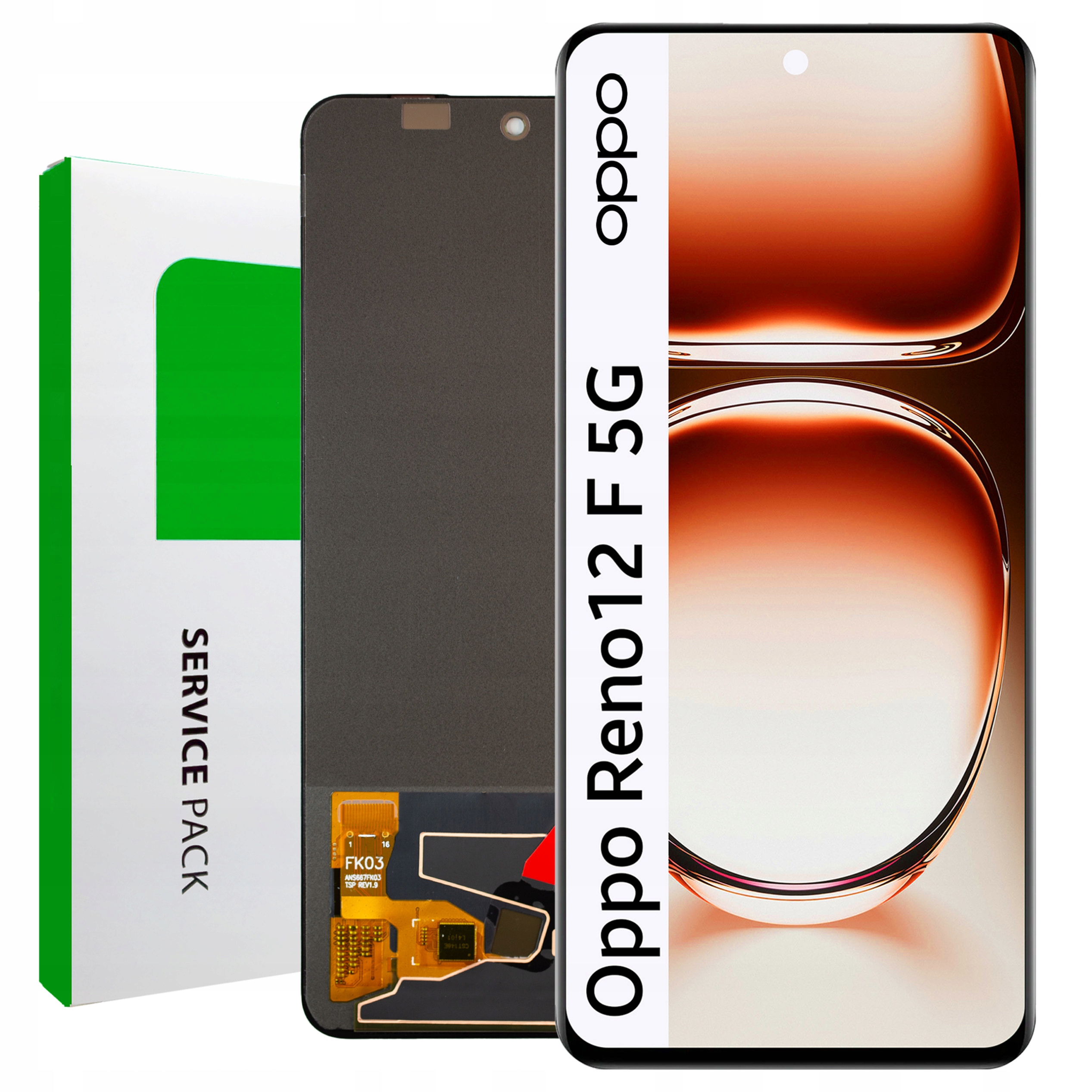 CPH2637 LCD Oppo Reno 12F 5G Service Pack Displej Matrica Originál Zila