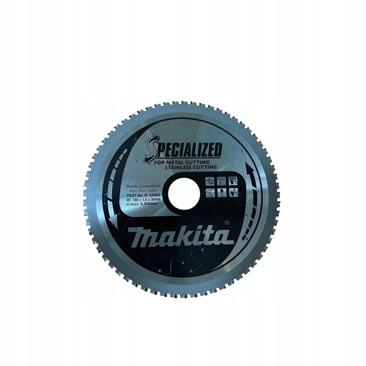 Makita Kotoučová Pila 185x30x64z Specializovaný Kov Nerezová Ocel