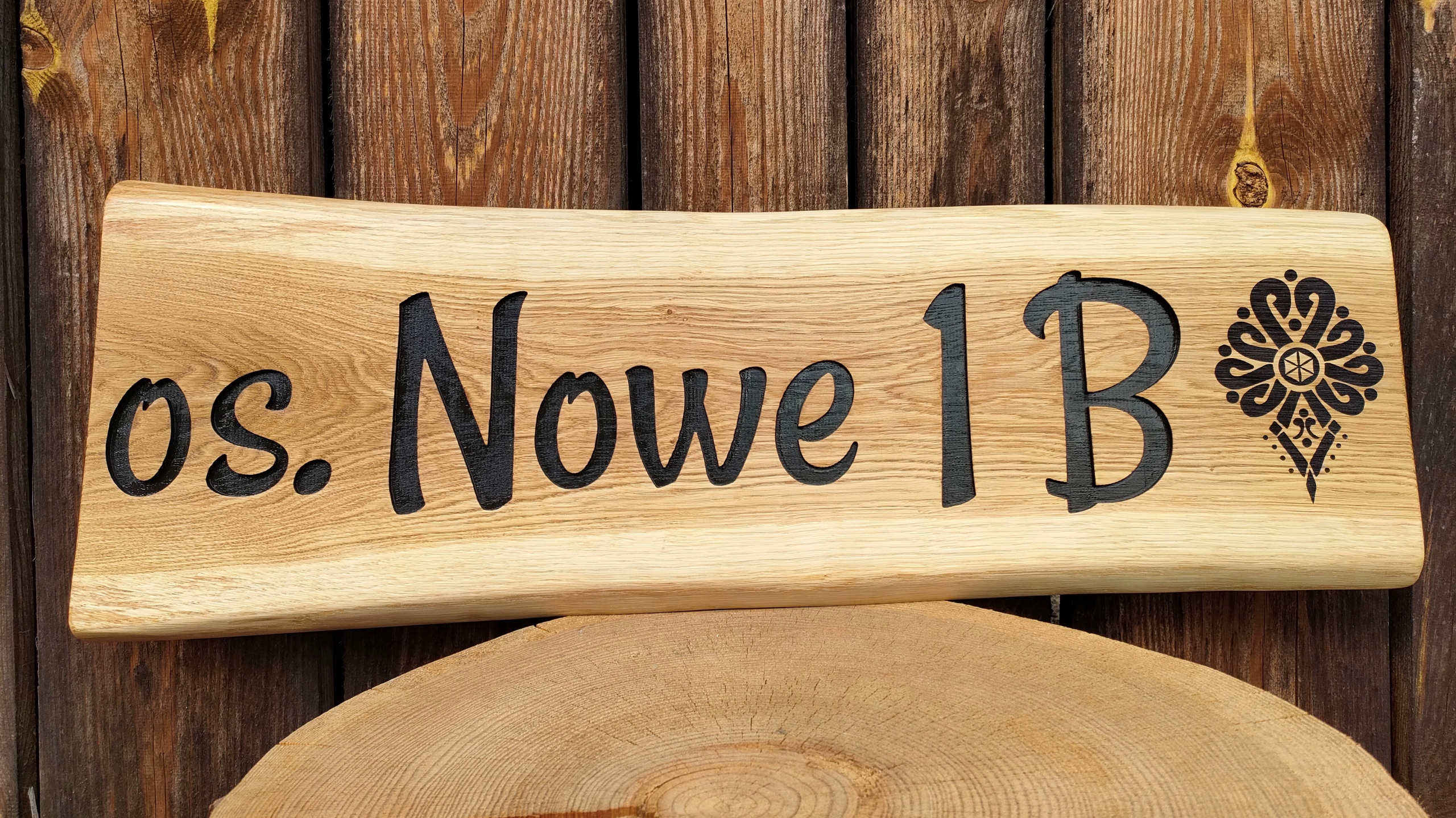 Szyld drewniany - deska 90cm Wysokość produktu 15 cm