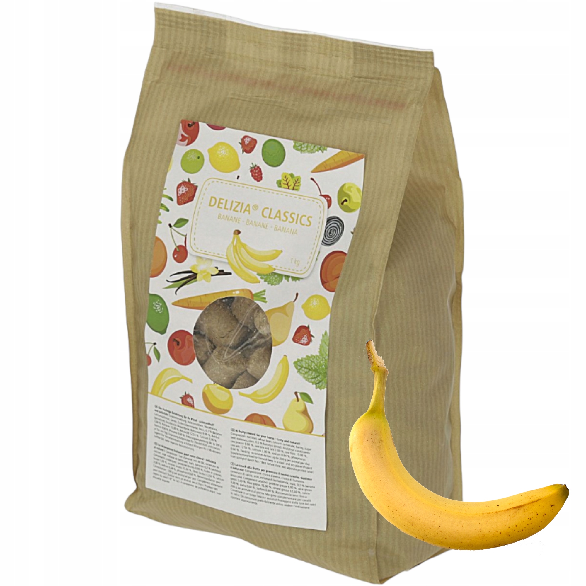 Przysmaki Delizia Cukierki dla Koni banan 1kg Kod producenta 325005