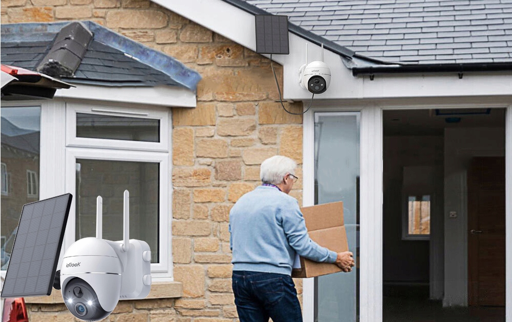 ZEWNĘTRZNA SOLARNA KAMERA OBROTOWA WIFI 2K NA BATERIE Z PANELEM SOLARNYM x4 Rozmiar przetwornika 1/2