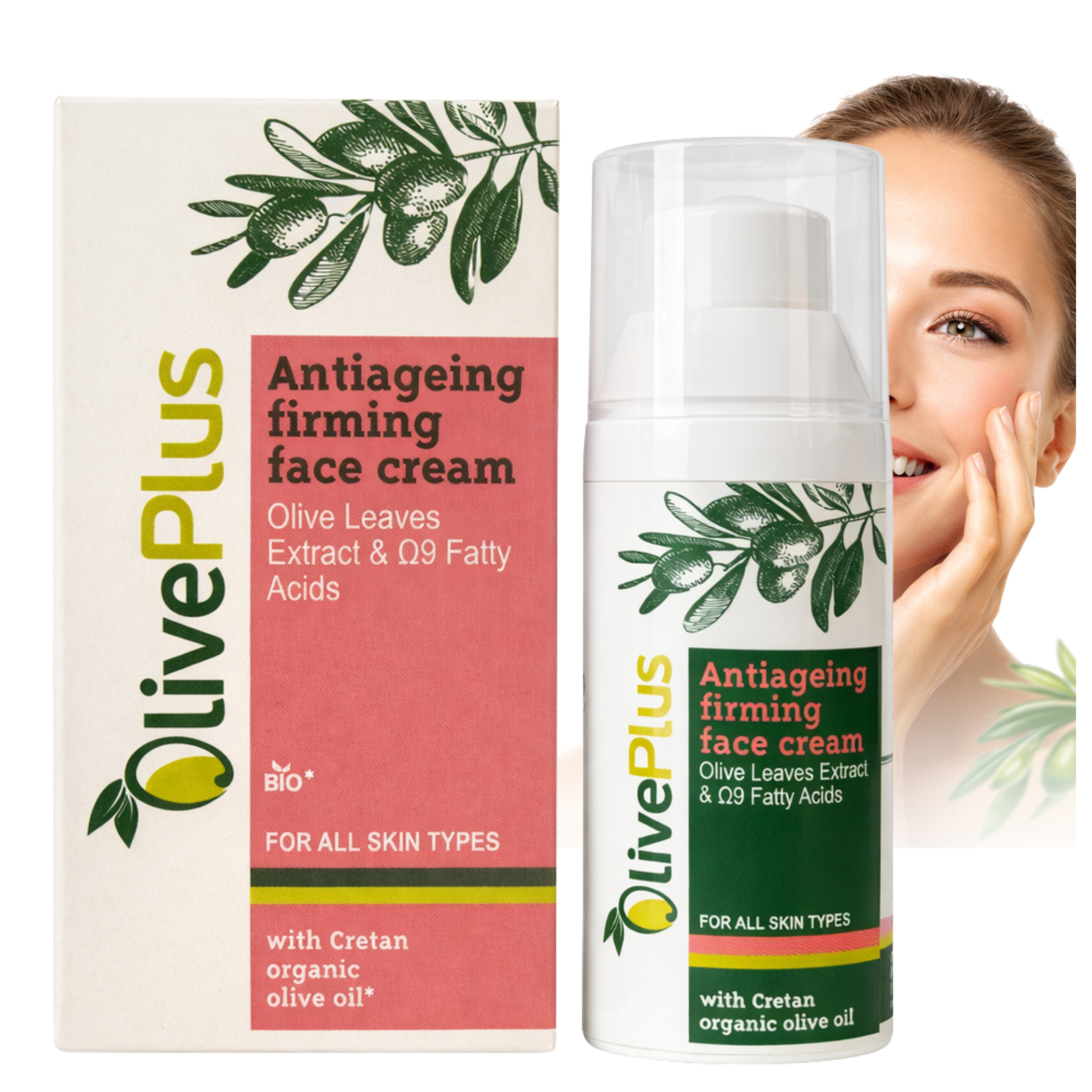 Pleťový Krém Olive Plus Zpevňující proti stárnutí s olejem 50 ml
