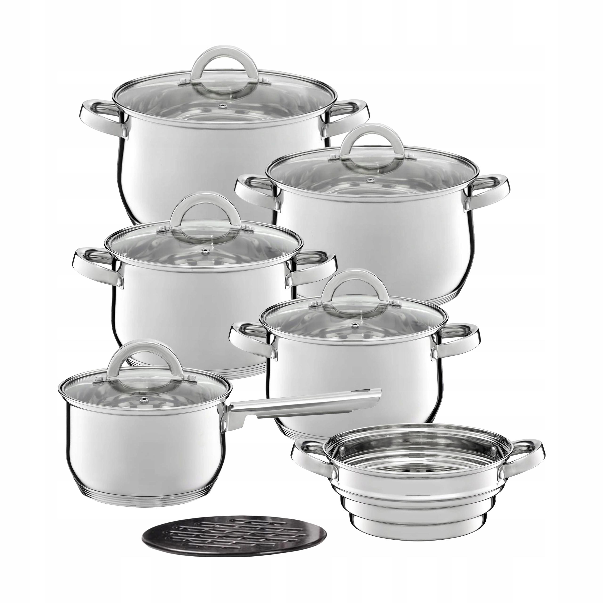 

Zestaw Ambition Garnków Inox Berry 13c 6L Indukcja