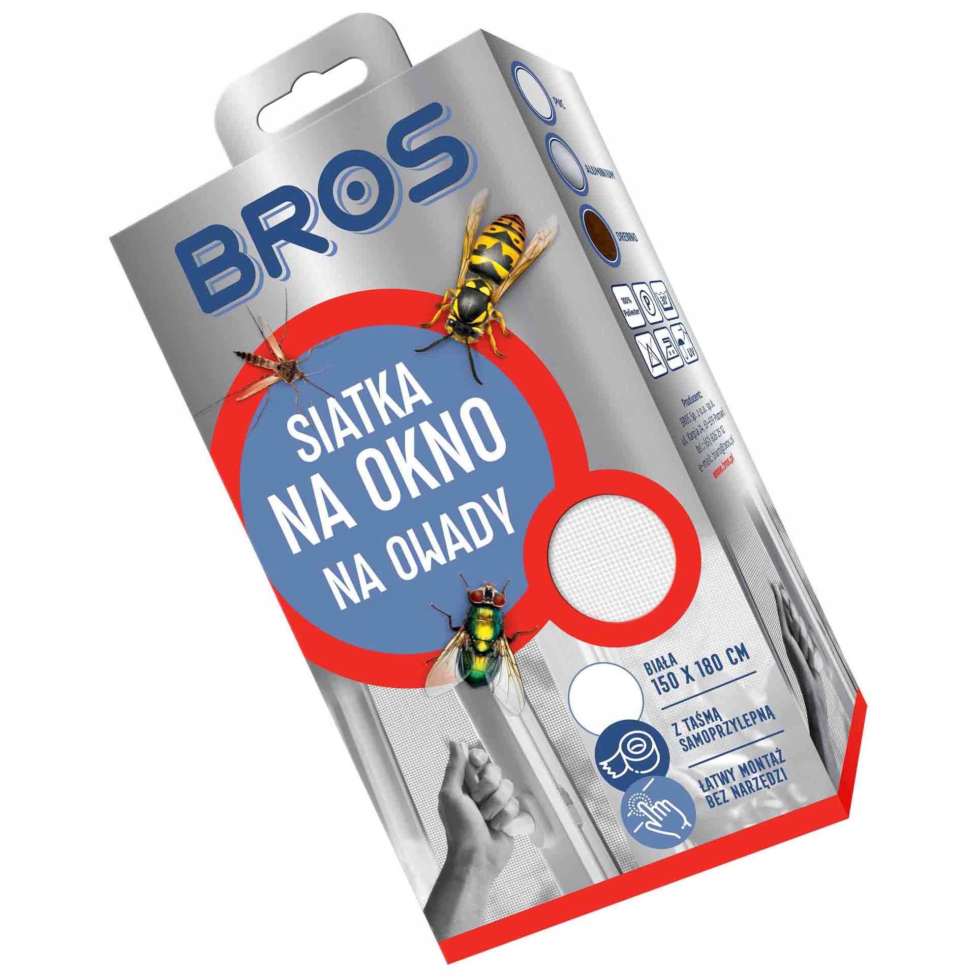

Bros Siatka Na Okno 150X180 Biała