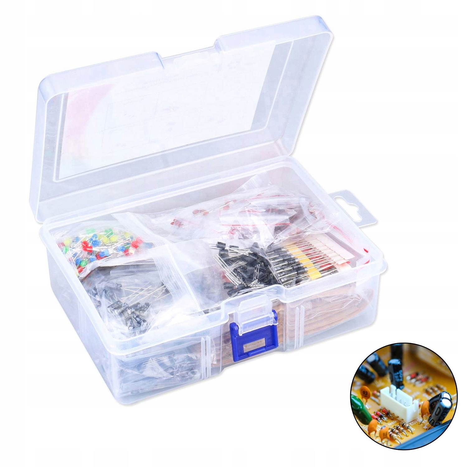 Pakiet komponentów elektronicznych - 1400 elementów - podzespoły