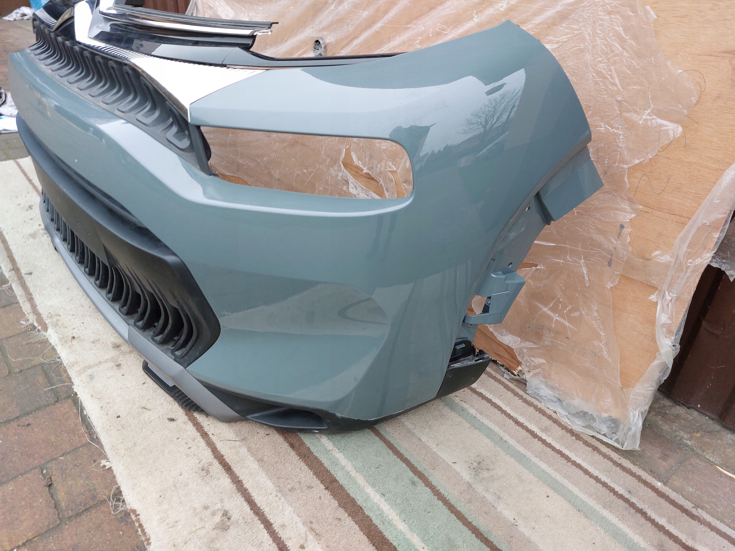 bumper front CITROEN C3 AIRCROSS LIFT 23r KHAKI GREY EEM