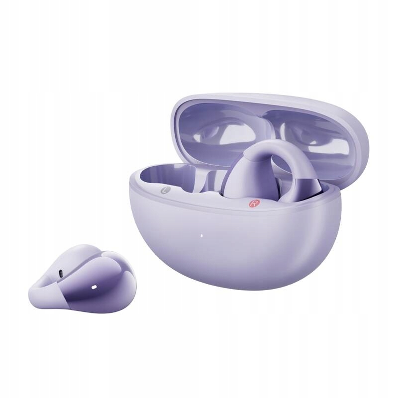 Słuchawki Bezprzewodowe Douszne Bt 5.4 Fioletowe Qcy Crossky Clip T33