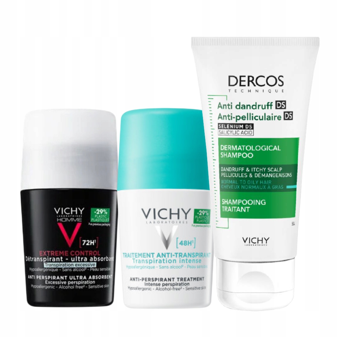Zestaw Antyperspirant w kulce Vichy 2x50ml Homme Control Przeciw Poceniu