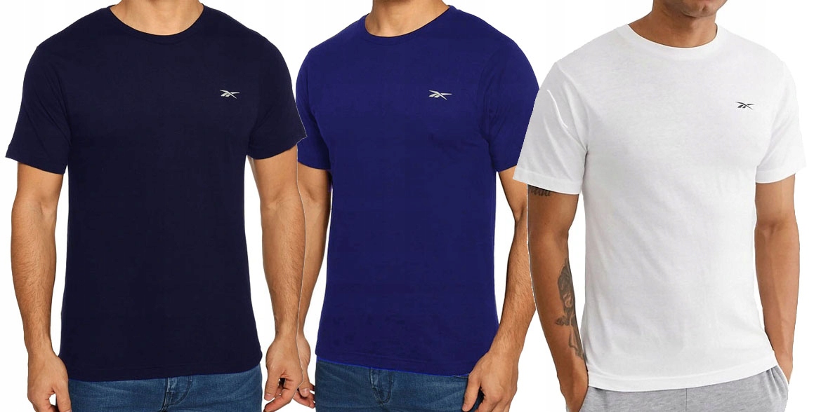 

Koszulka Męska Reebok Classic Navy 3PACK Rozm. L