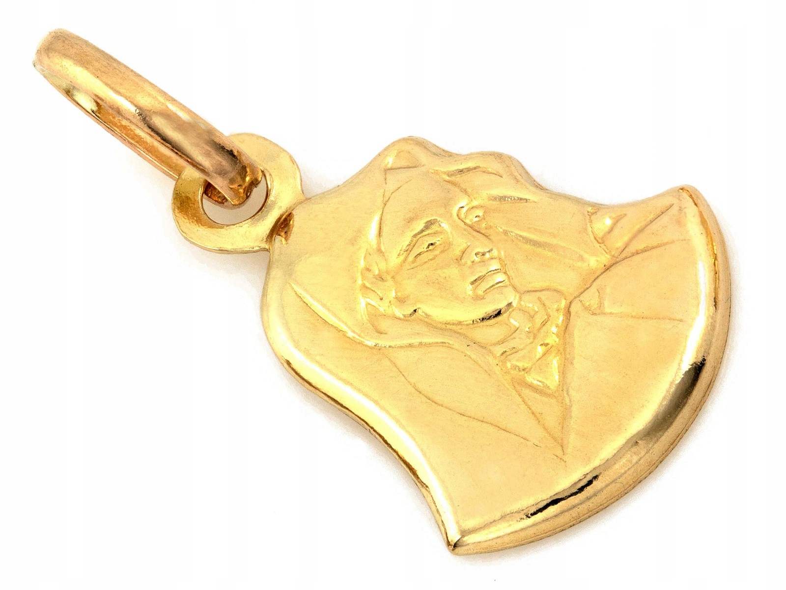 Zlatý medailonek 585 14k Matka Boží, váha 0.73 g, přívěsek, šperky jako dárek