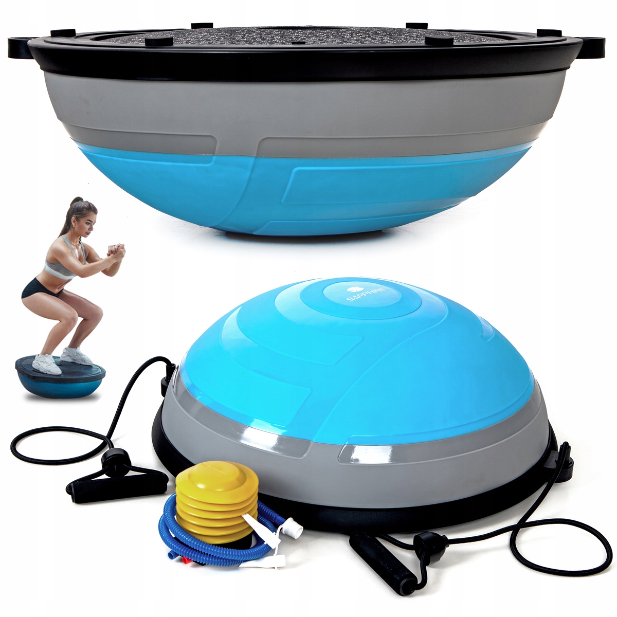 Platforma Do Balansowania trener równowagi Półpiłka z Linkami pompka Balans