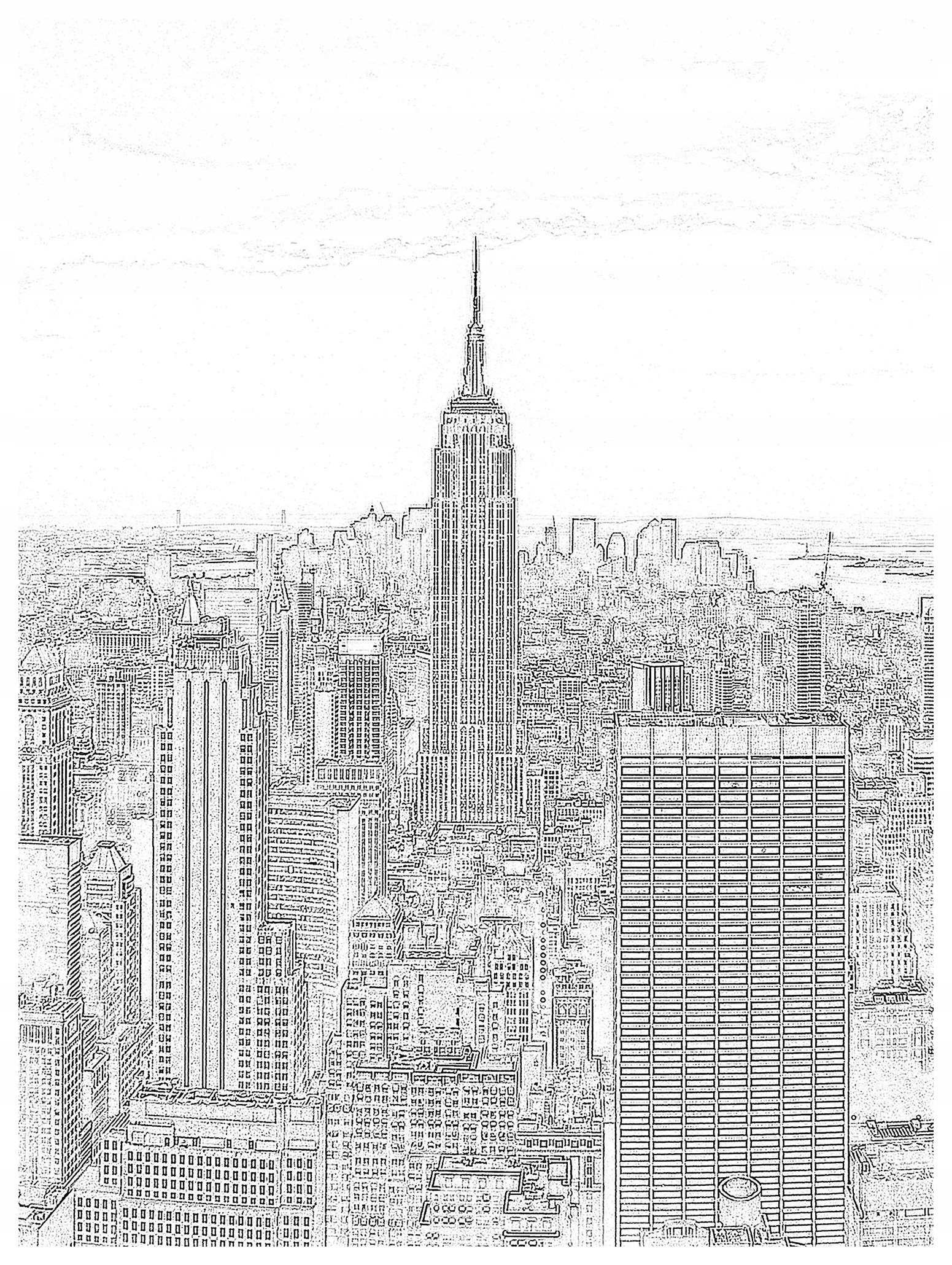 Fototapeta New York Čiernobiela Empire State vinylová 184x254 lepidlo