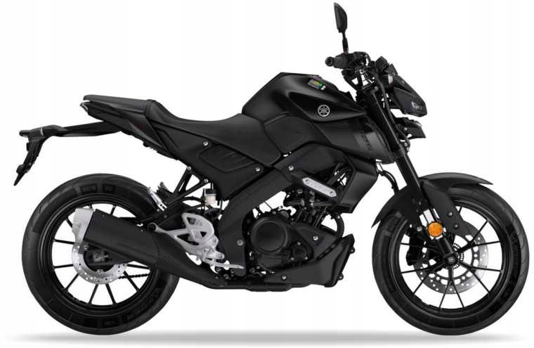 Samolepky Na Motocykl Juula Pro Yamaha Mt 125 2021 Černé Matné