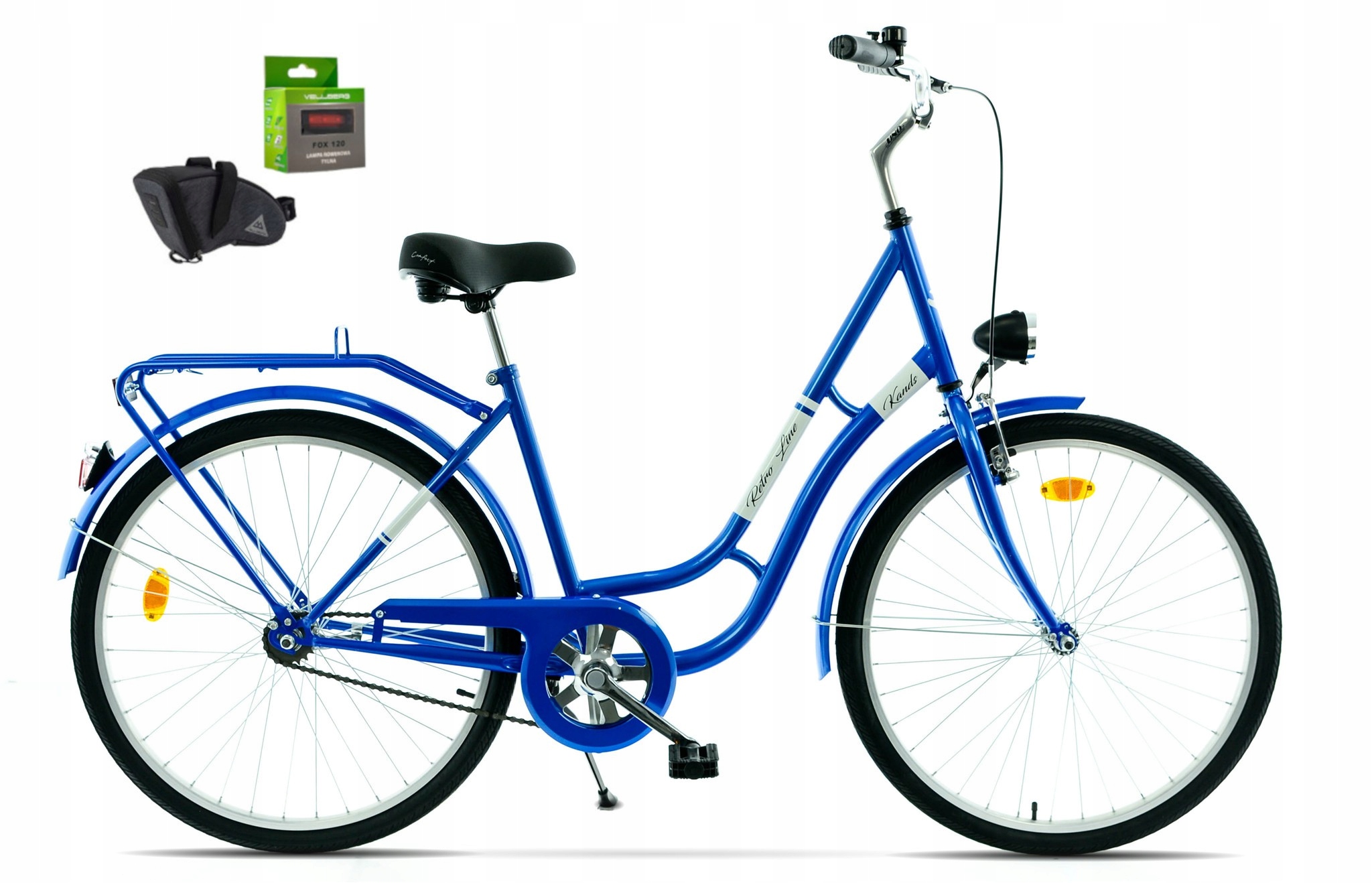 Rower Turystyczny 26 Damski Kands Retro Line Favorit Niebieski Połysk Gra