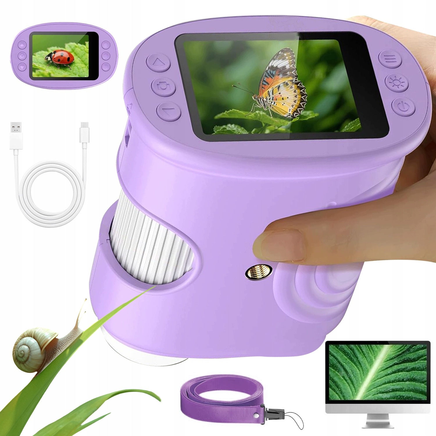Digitální Vzdělávací Mikroskop Zvětšení 1000X Hračka Pro Děti Dárky