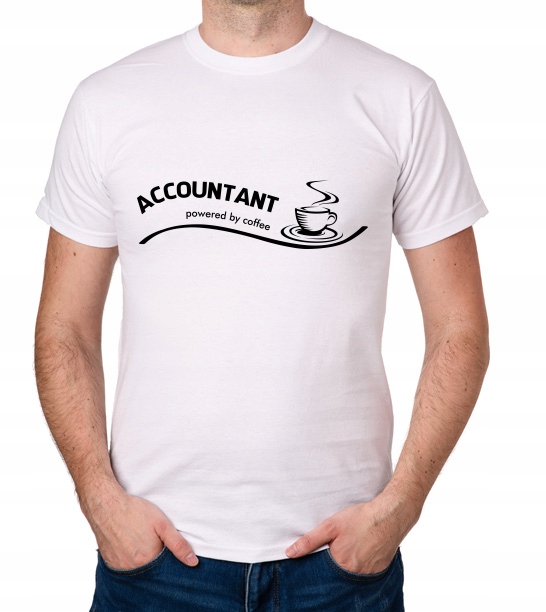 

koszulka Accountant powered by coffee prezent