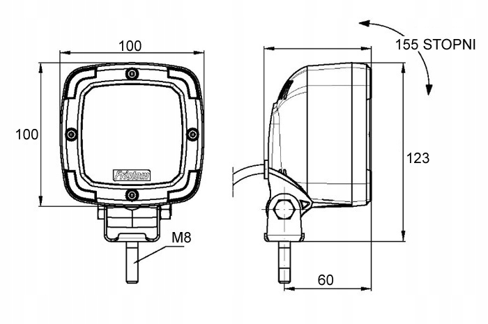 FRISTOM FT-361 СВЕТОДИОДНЫЙ ДОРОЖНЫЙ ПРОЖЕКТОР