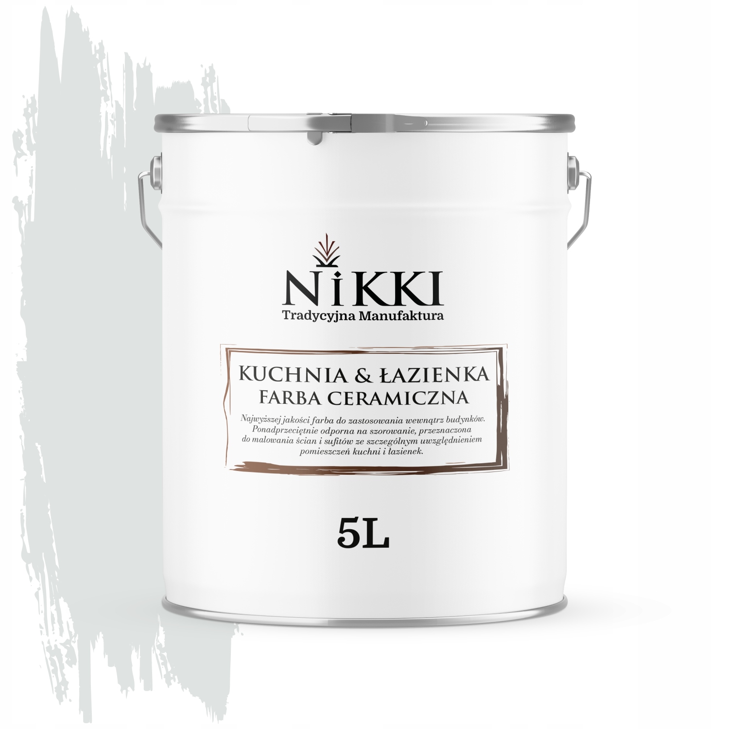 Barva Keramická Kuchyně Koupelna Bílá Zlomená V Khaki H1675 Mat 5L Nástěnná