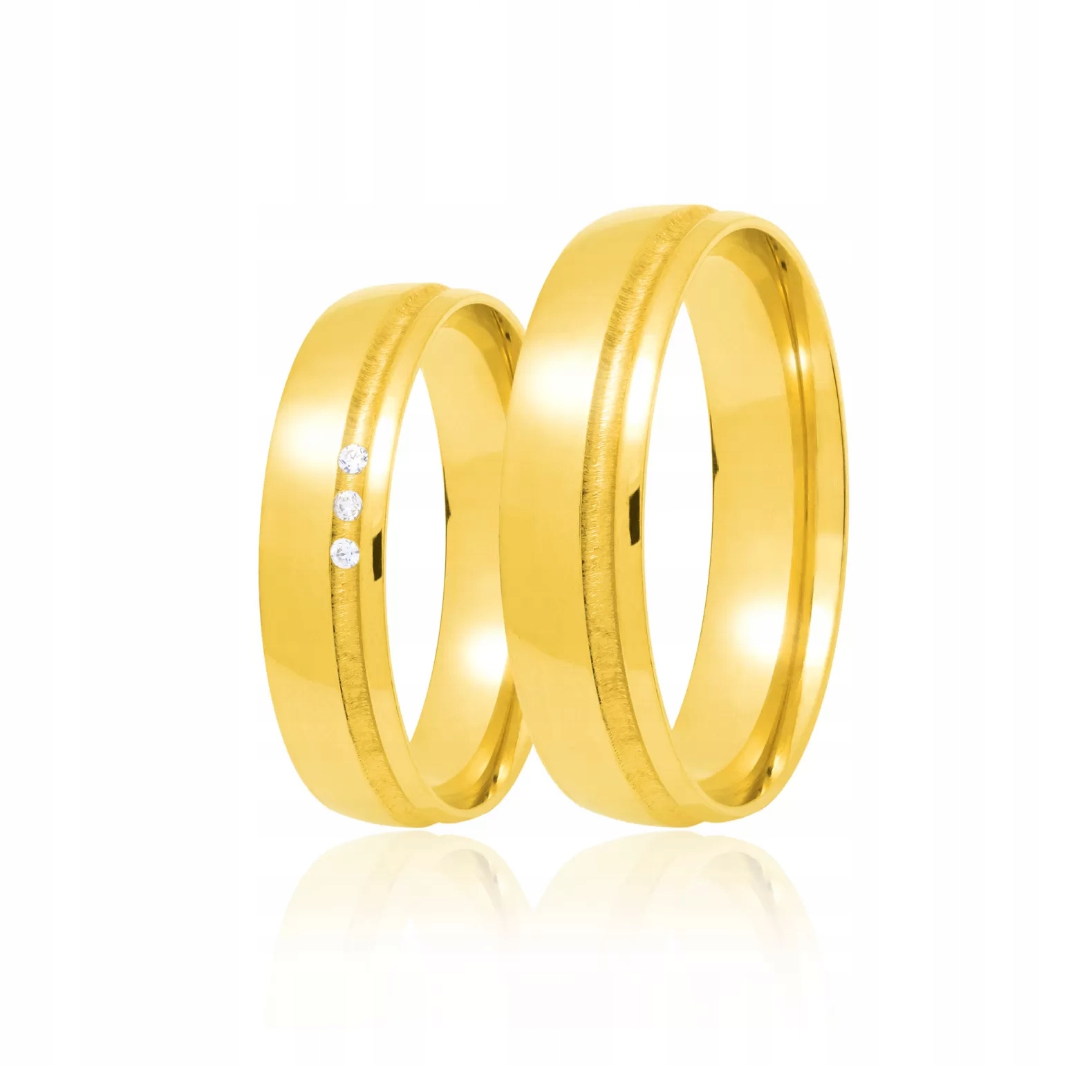 Zlatý prsten 585, velikost 15 – 23 4 mm