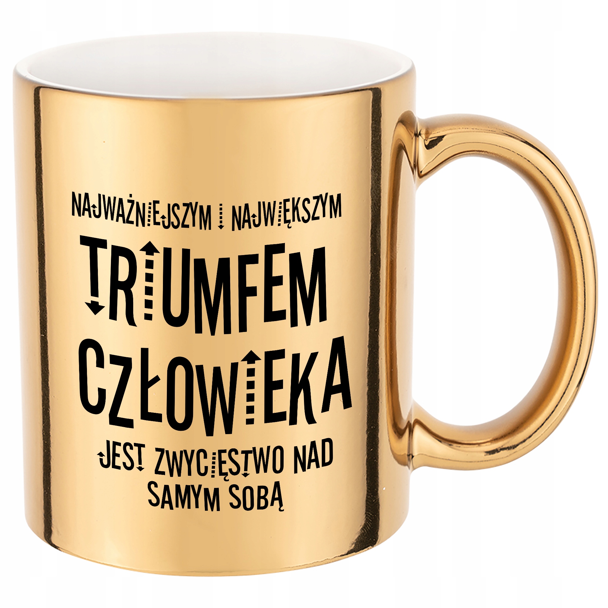 

Kubek Błyszczący Złoty MiX Wzorów Cytaty