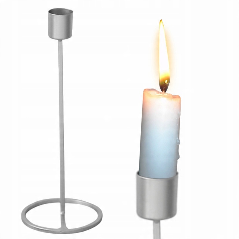 

Świecznik złoty metalowy nowoczesny glamour 23cm