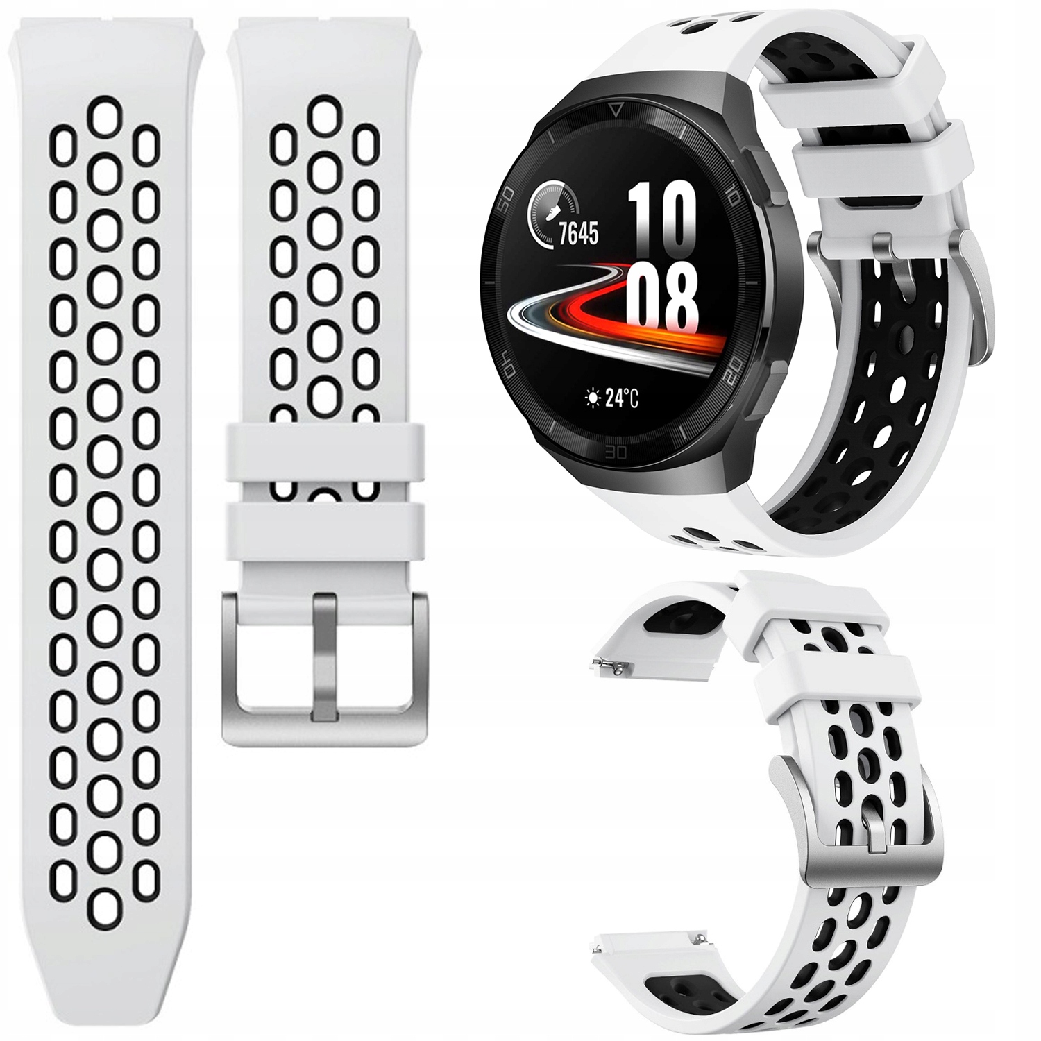 Pasek do HUAWEI WATCH GT2e GT2 E | Jak oryginał Kolor czerwony