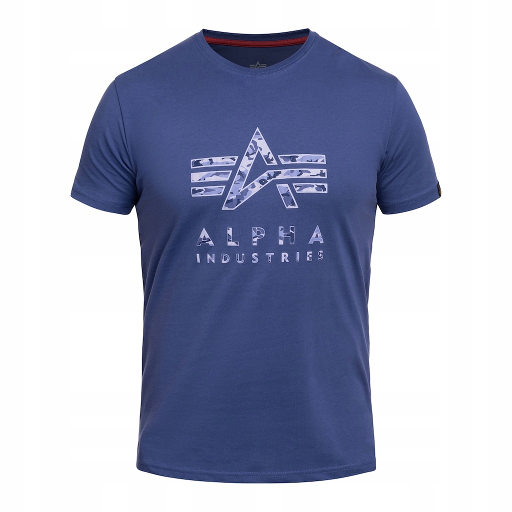 Tričko Bavlněné tričko Alpha Industries Camo Puff Print Night Purple S