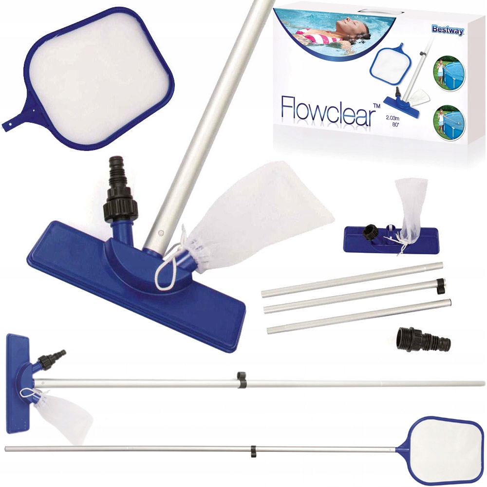 58013 BESTWAY ZESTAW CZYSZCZĄCY BASEN ODKURZACZ