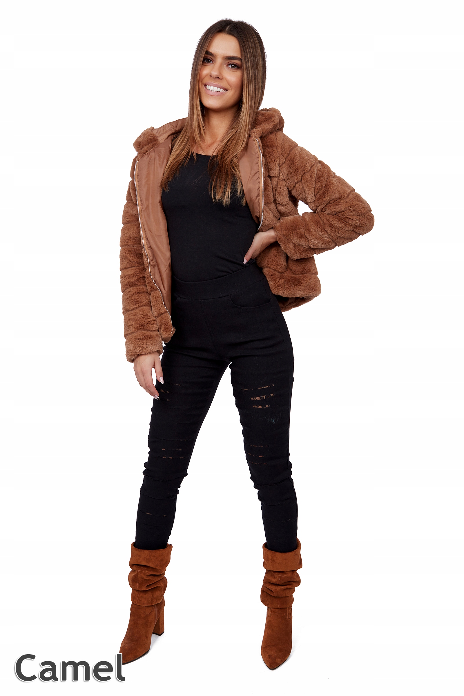 827__M/38_FUTERKO KURTKA FUTRZANA KRÓTKIE MILUTKIE Wypełnienie nie dotyczy