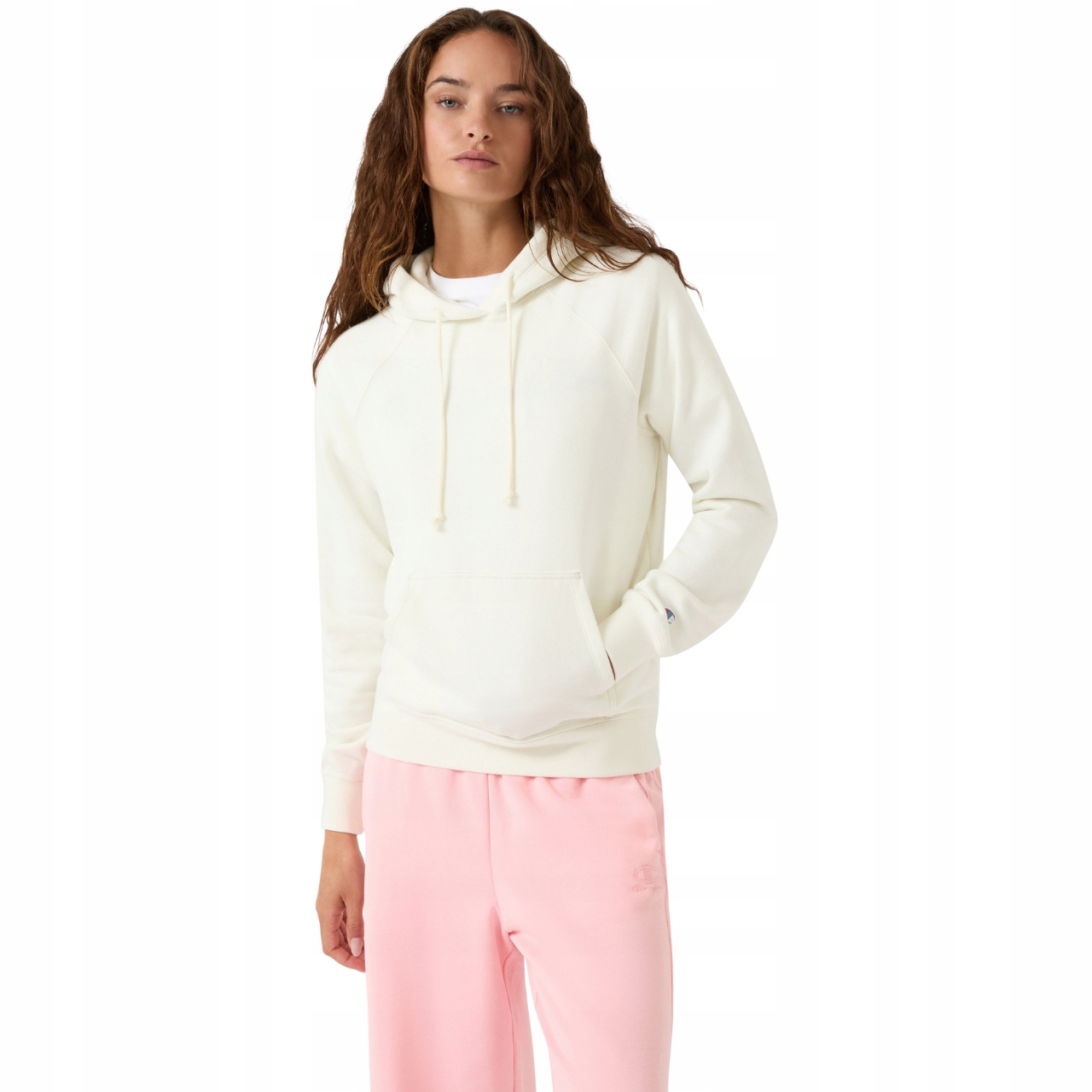 Mikina Champion Hooded Sweatshirt krémová 118160 WW049 M