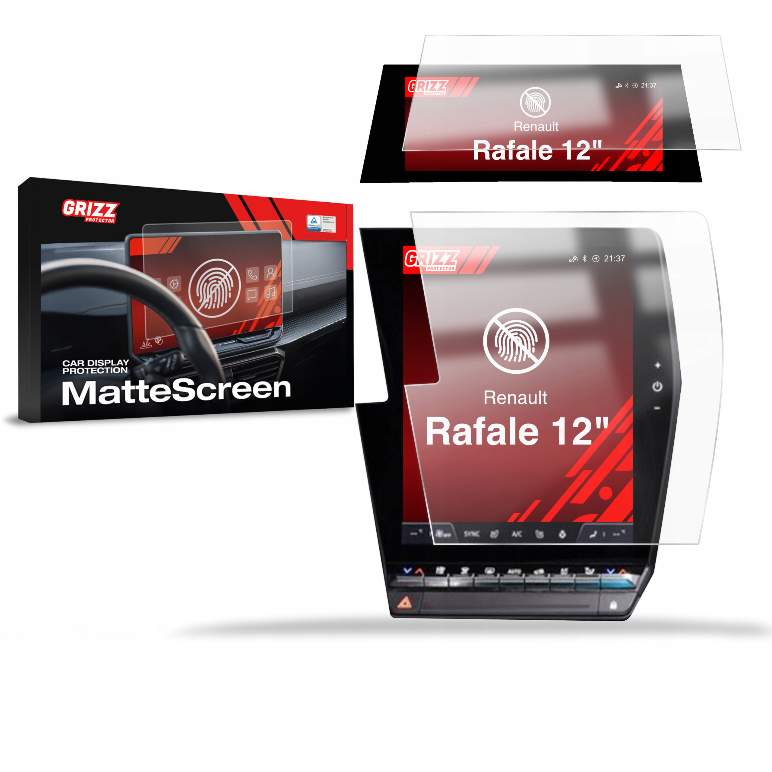 2w1 Folia Antyodciskowa do Renault Rafale 12" (2024-2025)