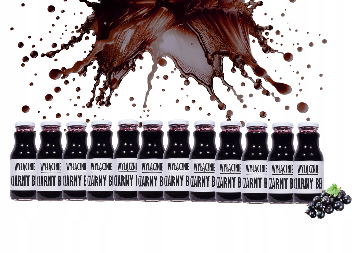 Sok Czarny Bez 100% Naturalny Nfc Bez Cukru Tłoczony Na Zimno 12x250ml